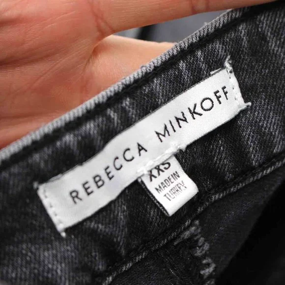 Rebecca Minkoff Black Denim Overalls Jeans Bib Skinny Leg Adjustable Straps XXS - Picture 5 of 8